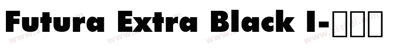 Futura Extra Black I字体转换